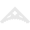 Ekena Millwork Pitch Wellington Architectural Grade PVC Gable Pediment, 36"W x 18"H x 1"P (12/12) GPP036X018X100WEL - alternate 2